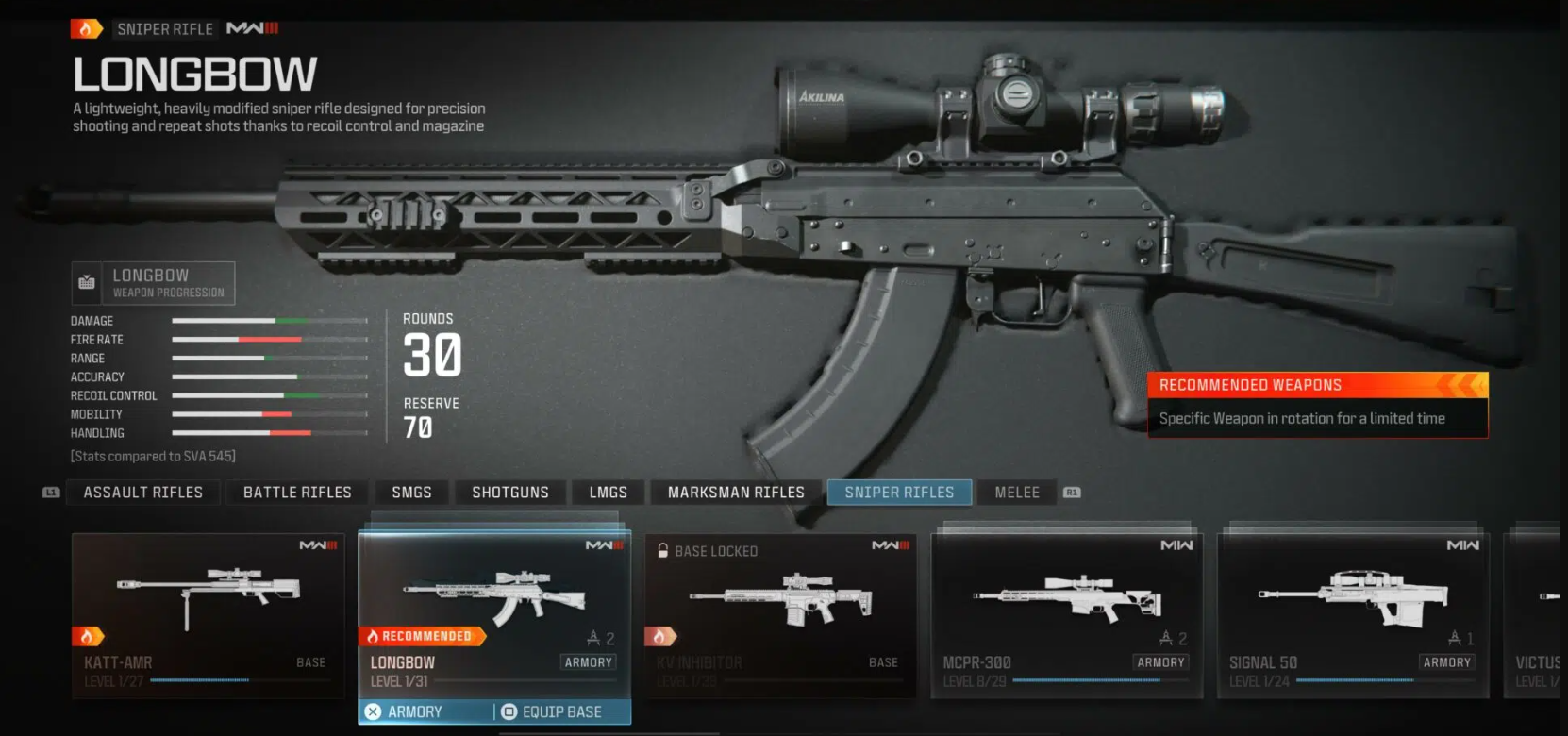 MW3 Sniper Rifle