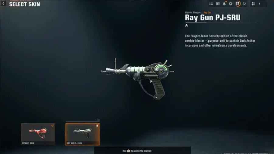 Liberty Falls Main Quest Ray Gun PJ-SRU Skin - Call of Duty